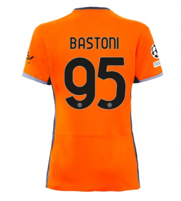 Inter Milan Alessandro Bastoni #95 Tercera Equipación Mujer 2023-24 Manga Corta